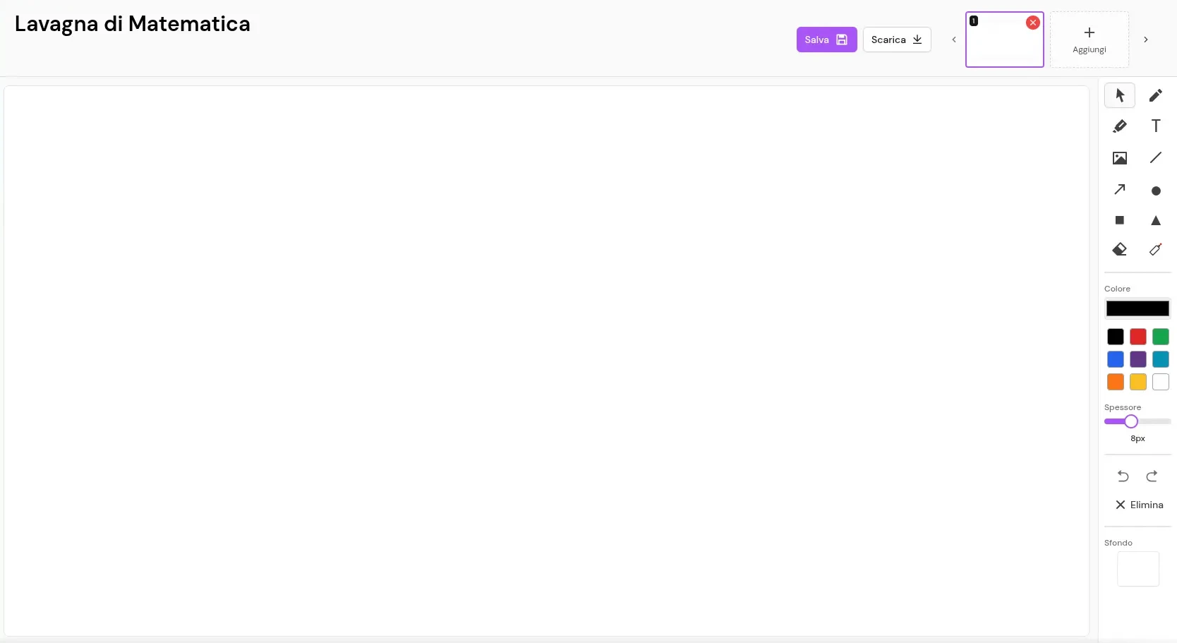 Come usare la lavagna digitale di Tutario?
