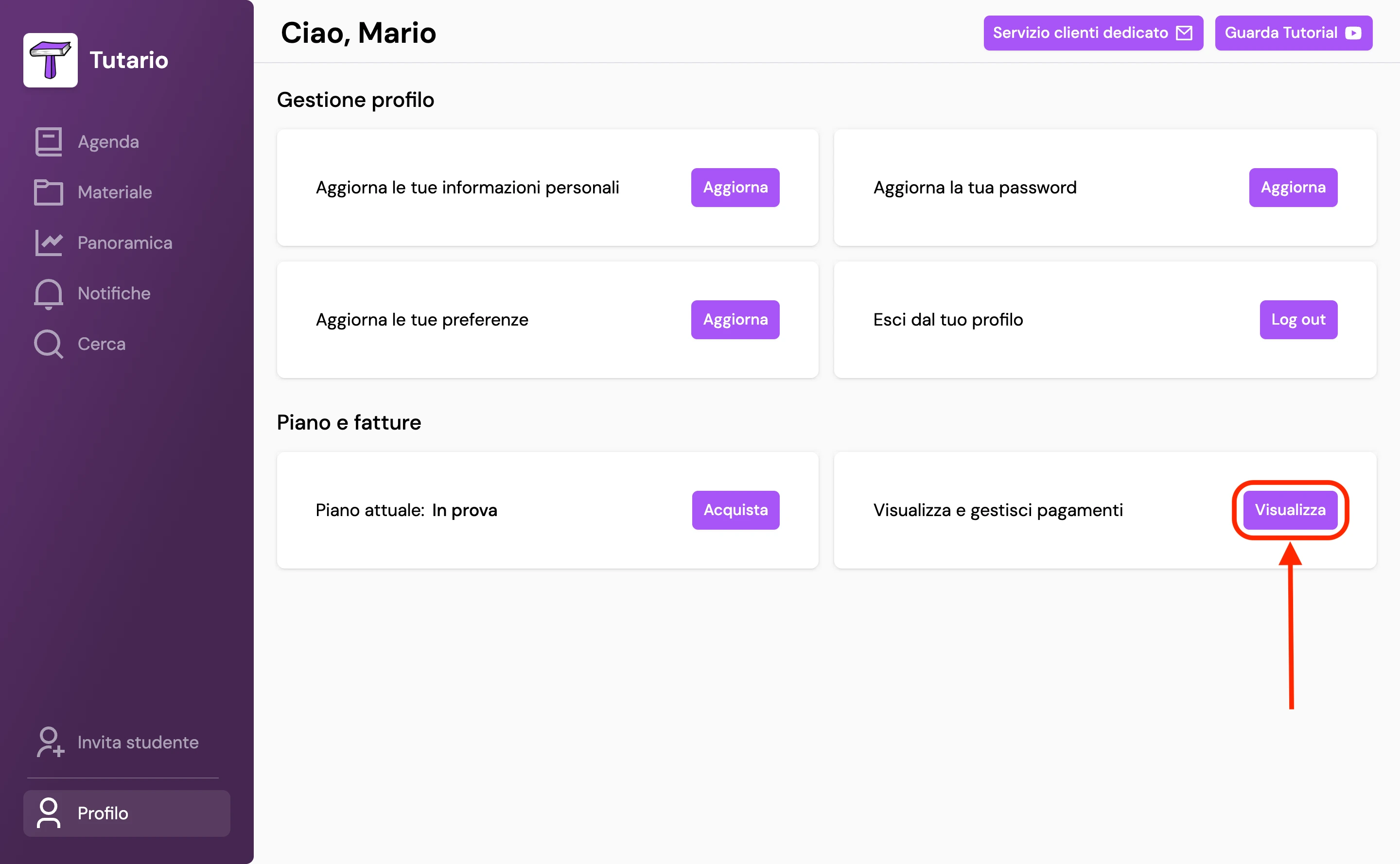 Step 1 di visualizzare le fatture
