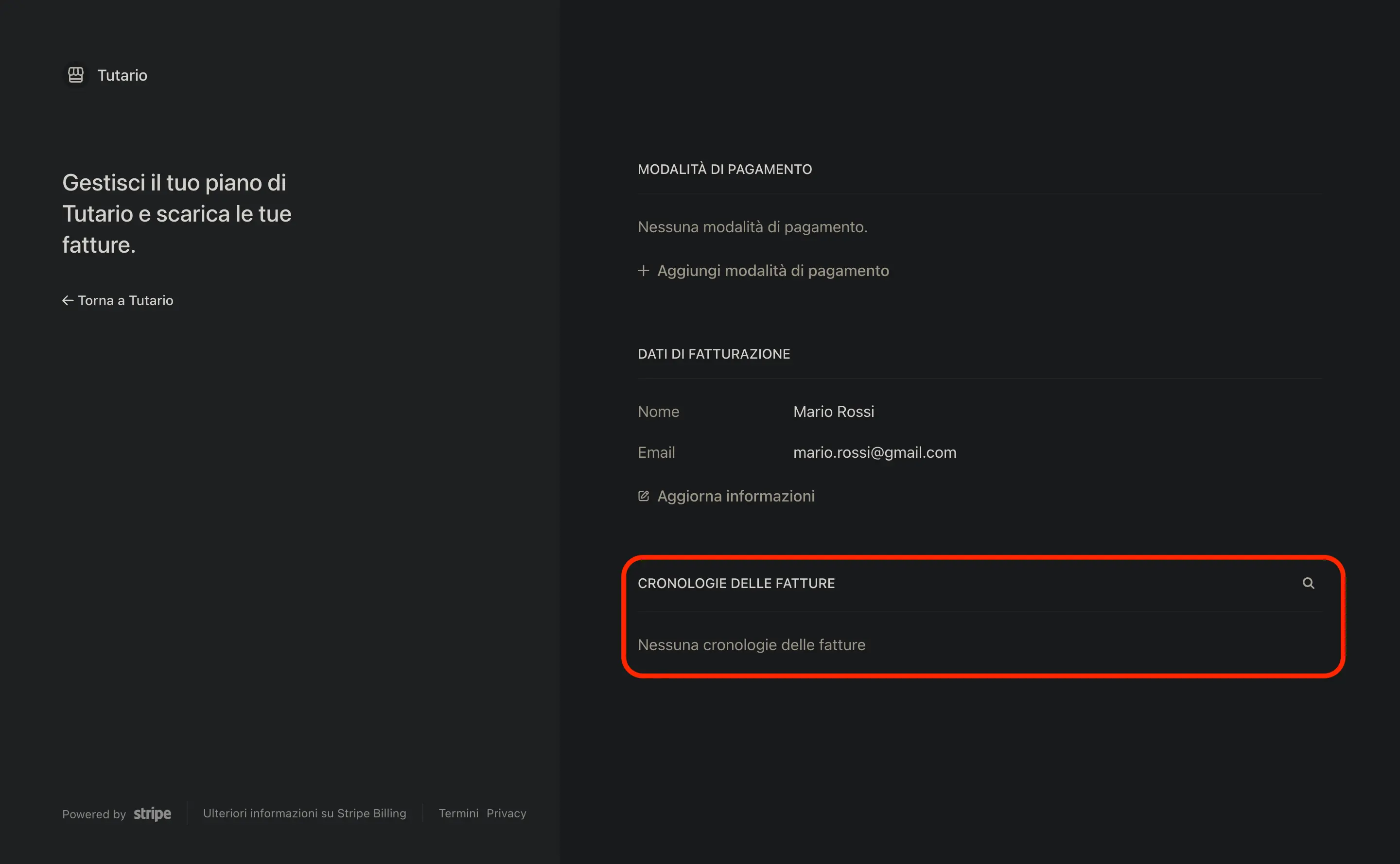 Step 2 di visualizzare le fatture